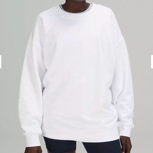 Lululemon NWT Perfectly Oversized Crew Size 12 white